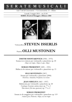 Pianista OLLI MUSTONEN