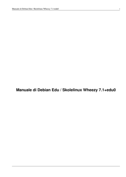 Manuale di Debian Edu / Skolelinux Wheezy 7.1+edu0