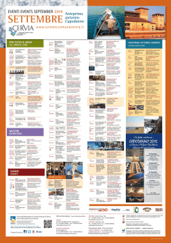 Locandina eventi settembre e anteprima autunno