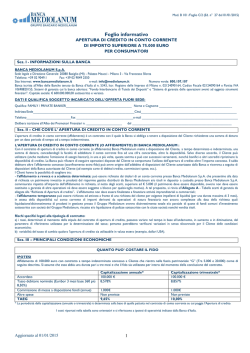 FI Aperture di Credito in conto corrente - superiore a 75.000