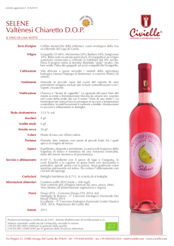 SELENE Valt&egrave;nesi Chiaretto D.O.P.