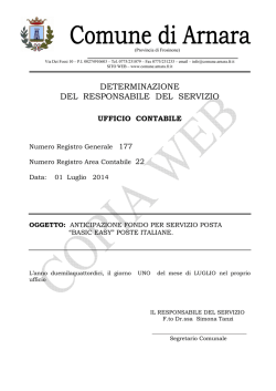 DET. 177-2014 AC - Comune di Arnara