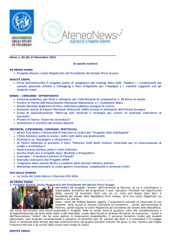 Newletter 27 Novembre 2014
