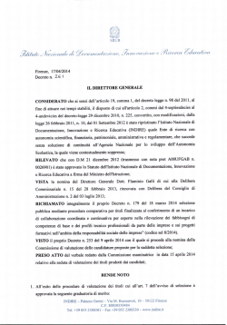 decr. n. 261 del 17/04/2014