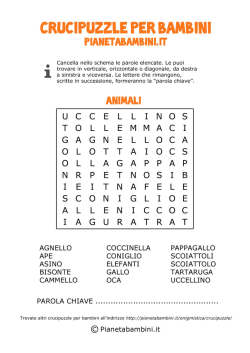 9 Crucipuzzle facili