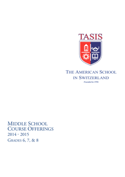 MS Course Offerings 2014-2015
