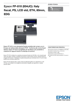 EpsonFP-81II (004JC): Italy fiscal, PS, LCD std, ETH, 80mm, EDG