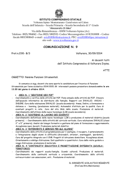 comunicazione n. 9 - Istituto Comprensivo "A. Di Meo" Volturara Irpina