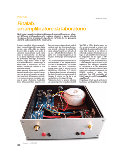 Finalab, un amplificatore da laboratorio