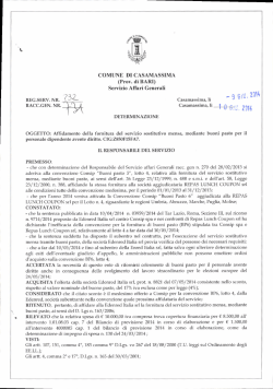 determina n.731 - Comune di Casamassima