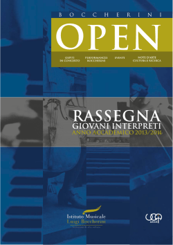 ANNO ACCADEMICO 2013/2014 - Istituto Luigi Boccherini