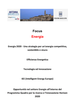 Focus Energia - Antenna Bruxelles