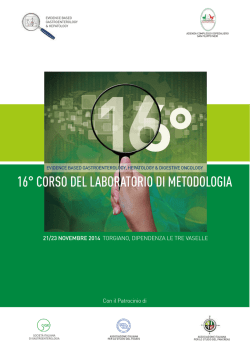 16° CORSO DEL LABORATORIO DI METODOLOGIA - Emec-roma