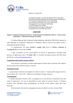 Dispositivo tecnico allievi - ufficio xv ambito territoriale per la