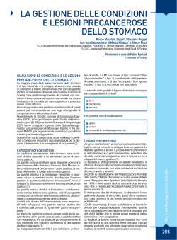la gestione delle condizioni e lesioni precancerose dello