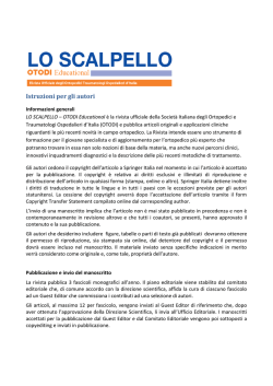 Istruzioni per gli autori (pdf, 636 kB)