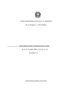 5A - Liceo scientifico Albert Einstein