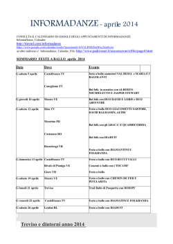 INFORMADANZE - aprile 2014 - Venezia Balla