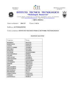 Classi terze anno scolastico 2014-2015
