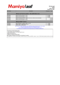 Mamiya Leaf JUNIO 2014