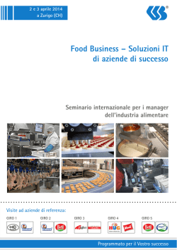 Food Business – Soluzioni IT di aziende di successo - CSB
