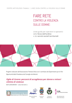 FARE RETE - Centro Antiviolenza Thamaia