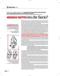 menisco rotto - Dr. Alberto Gobbi