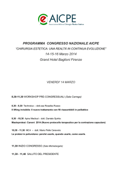AICPE Chirurgia Estetica: una realt&agrave; in continua