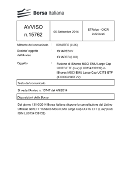 AVVISO n.15762 - Borsa Italiana