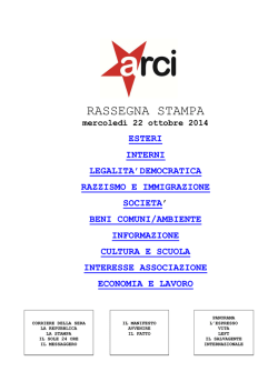RASSEGNA STAMPA