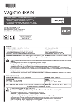 Manuale - Bft Magistro