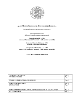 bando clea-emi-clamm 2014-2015