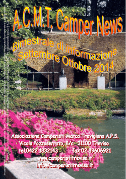 2014 sett.-ott. - Associazione Camperisti della marca trevigiana