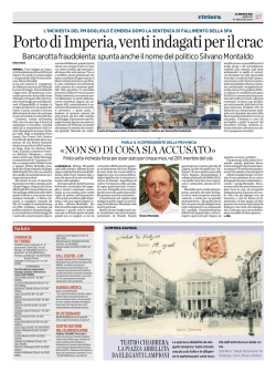 Porto di Imperia, venti indagati per il crac