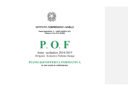 POF 2014-2015 - Istituto Comprensivo Canelli
