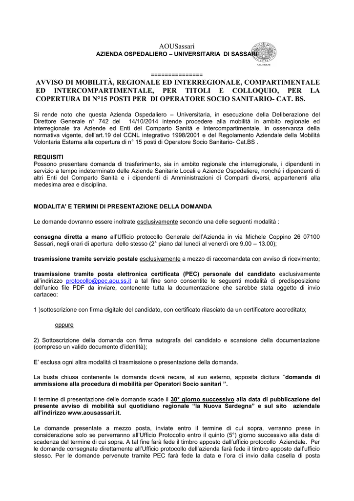 Lettera di presentazione per risorse umane