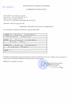 PRIMARIA - SEC. I&deg; GRADO SEDE DI SARACE