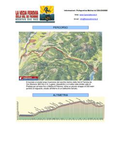 PERCORSO ALTIMETRIA - La Vecia Ferovia dela Val de Fiemme