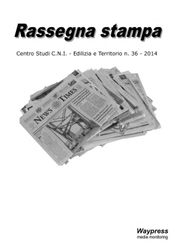 Centro Studi C.N.I. - Edilizia e Territorio n. 36 - 2014