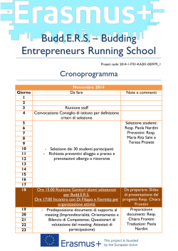Budd.E.R.S. &ndash; Budding Entrepreneurs Running School