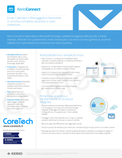 Datasheet Kerio Connect ita