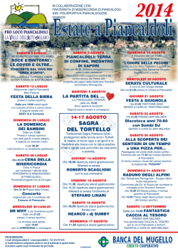 Brochure Eventi