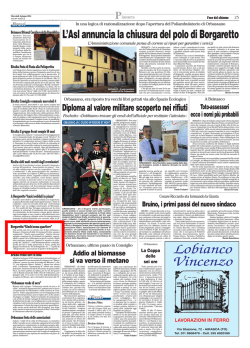 4 Giugno 2014 &ndash; Borgaretto Giochi senza quartiere