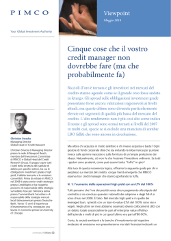 Cinque cose che il vostro credit manager non dovrebbe fare