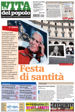 nuovi arrivi - collaborazione pastorale volpaghese