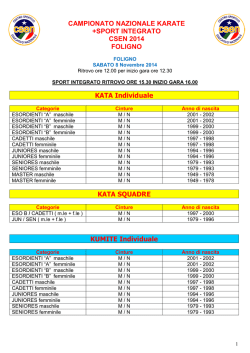 Scheda Gare - csen perugia