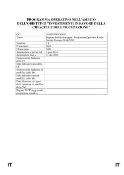 IT - Formazione e lavoro - Regione Emilia