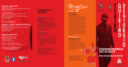 programma Teatro 2014-15