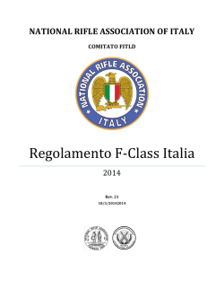 regolamento f-class italia 2014 - National Rifle Association of Italy