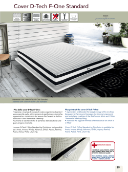 Cover D-Tech F-One standard